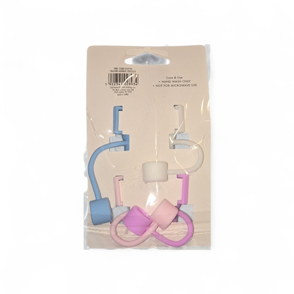 4 Straw Toppers Set - Picture 2 of 2